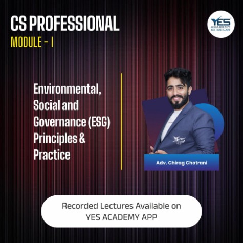 Picture of CS Professional - Environmental, Social and Governance (ESG) – Principles & Practice -(New Syllabus)